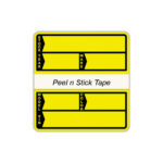 Yellow POLY Stock Stickers 250/Box