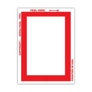 Red KLEER-BAK BORDER Window Stickers 100/Pack