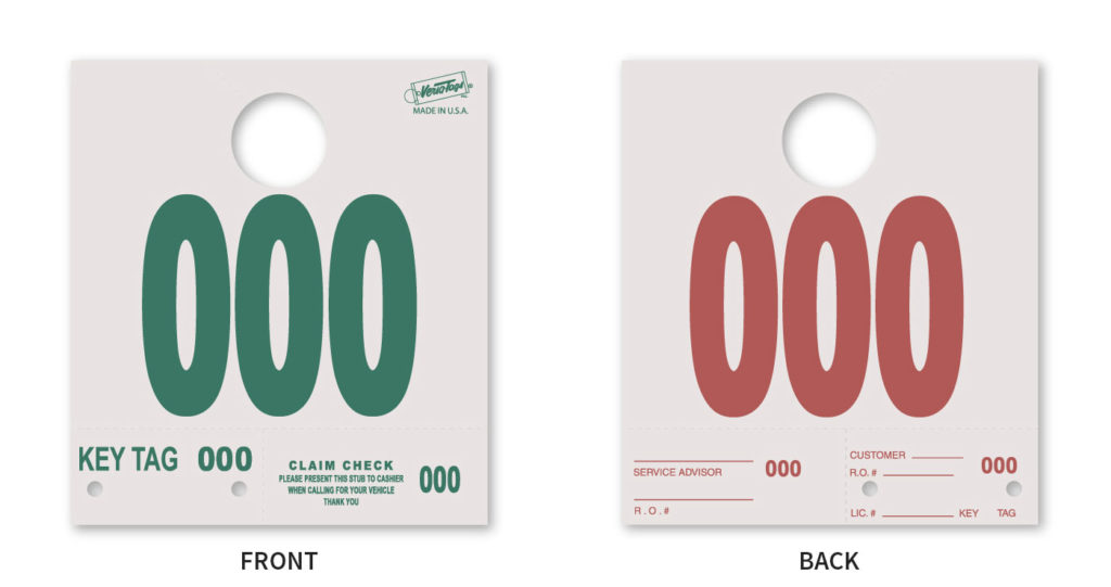 Heavy Stock Dispatch Control Tags