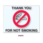 No Smoking Static Clings