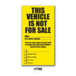 Large Not for Sale Stickers